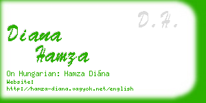 diana hamza business card