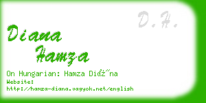 diana hamza business card